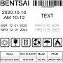 BENTSAI EB22B-L Black Original Solvent Online Fast Dry Ink Cartridge for B85 B35 Handheld Printer - 4 Packs